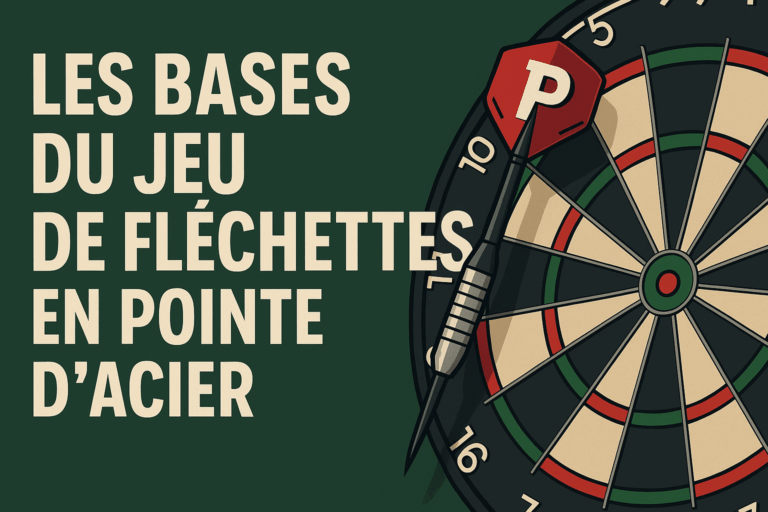 Les bases des fléchettes en pointe d'acier